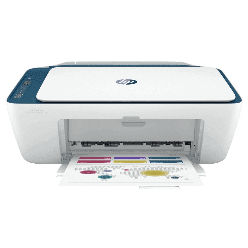 惠普(HP)DeskJet 2778/2776/2775/2777/2779家用彩色喷墨打印机一体机 机器发货颜色随机 微信远程无线学生试卷作业网课打印 (打印扫描复印) 官方标配