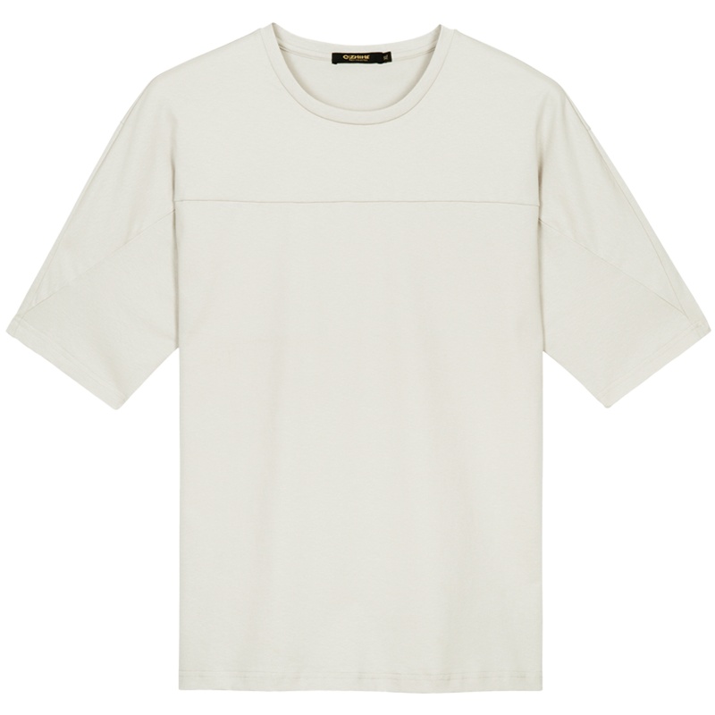 千纸鹤男装纯色T恤男2020春夏季新款休闲圆领短袖打底衫衣服20351