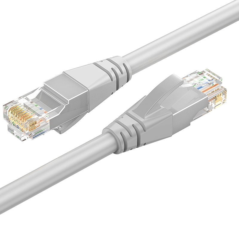 晶华 五类网线 高速百兆网络连接线 CAT5类家用工程宽带电脑路由器RJ45成品跳线八芯双绞线 灰色2米W183G