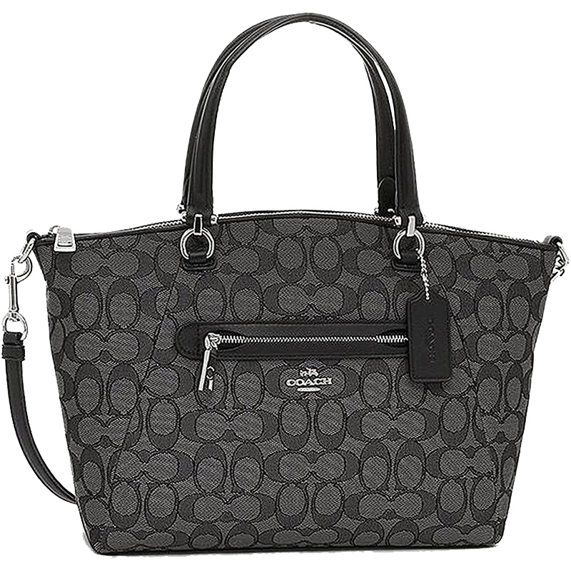 COACH/蔻驰女士专柜款LOGO印花大容量两用斜跨单肩包手提包托