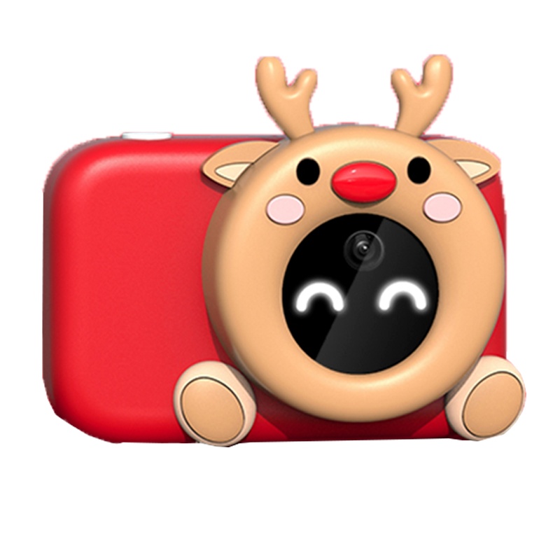 魔法棒AI儿童数码照相机学生小型随身玩具女孩可拍照打印便携生日礼物红色送8G
