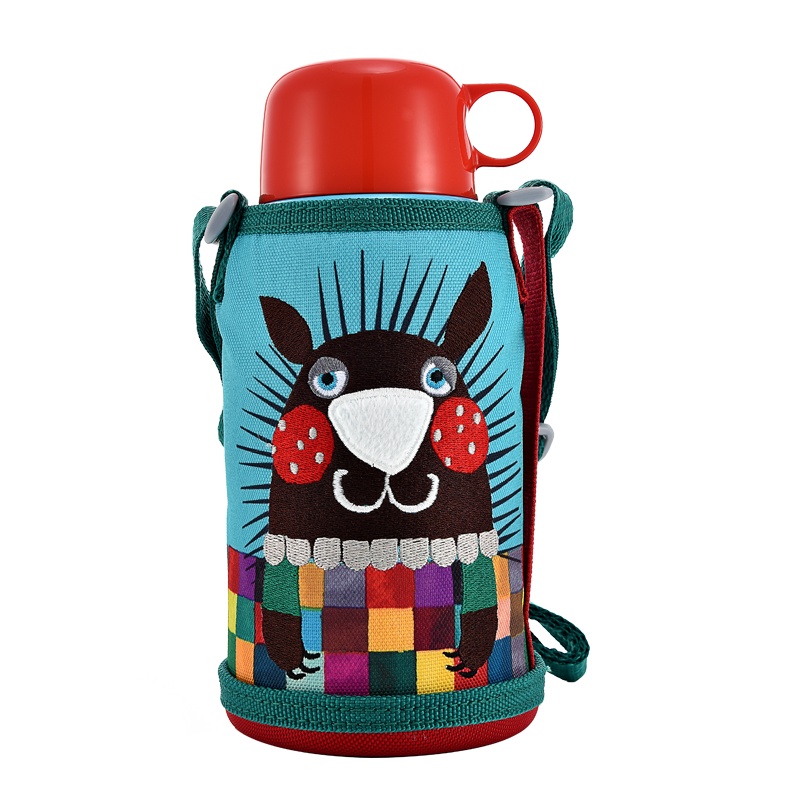 虎牌(Tiger)儿童两用保温杯304不锈钢真空保温杯 两用儿童杯 水杯 杯子 小针鼹 MBR-S06G A