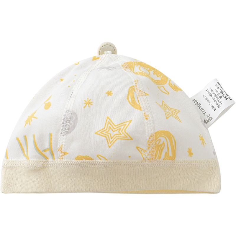 童泰(TONGTAI)四季新生婴儿男女宝宝用品配饰婴儿帽子无骨缝胎帽儿童帽子