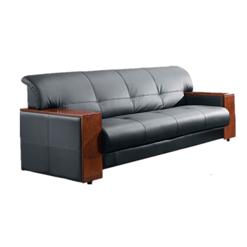 钜晟 办公沙发商务接待真皮沙发H牛皮 单人位JS-6017