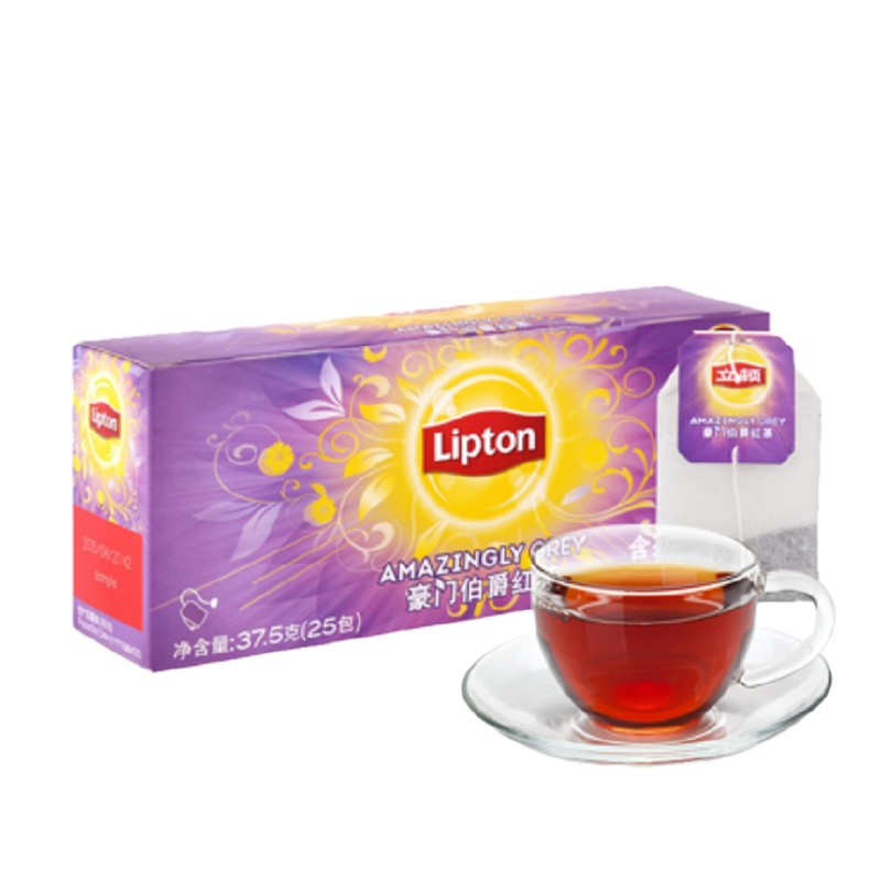 立顿豪门伯爵红茶包25包,37.5g盒装