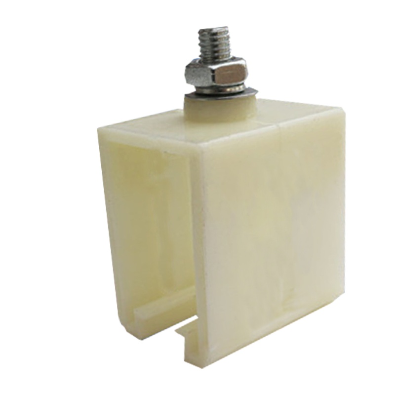 单极滑触线塑料吊卡 加厚吊架 H型滑触线集电器转向头 500A