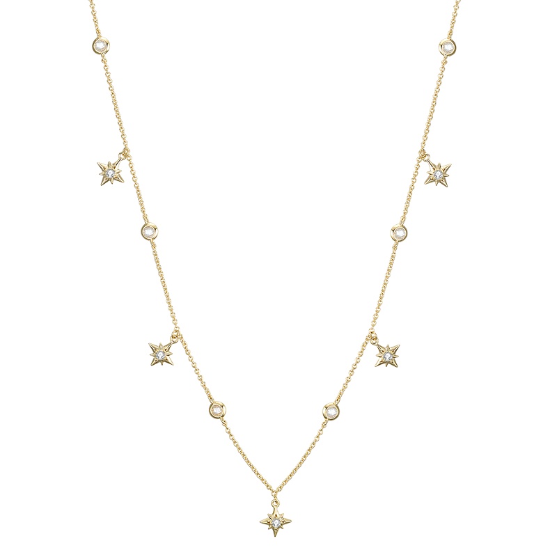 MYFD 项链女18K包金秘趣系列之浩瀚星辰项链礼物送女友 MYN19218GP