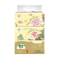 162218洁云(Hygienix)抽纸 福瑞国色 16提/箱 整箱销售(2层200抽面巾纸*3包一提)