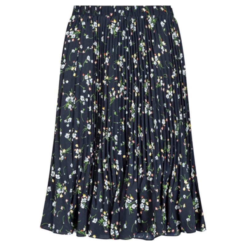 【专柜同款】拉夏贝尔夏半身裙学生中长款大摆围小清新碎花少女a字裙子20011907