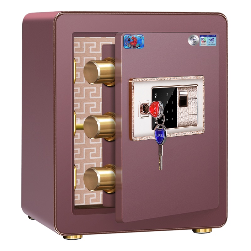 虎牌保险箱家用保险柜办公 3C认证40厘米高FDX-A/D40.I指纹保险箱/柜全钢广州深圳