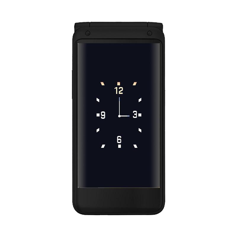 f9老年机翻盖手机大屏大字大声音移动版老人手机超长待机男女款移动戒网学生 雅典黑 标配256MB移动卡