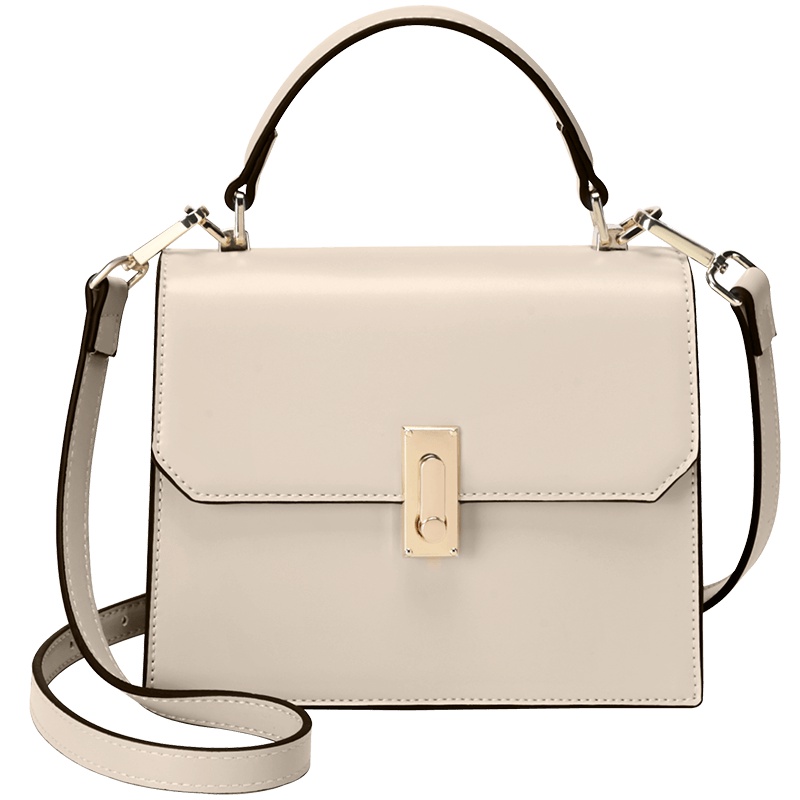 第九城（V.NINE） 包包女包手提包休闲百搭单肩斜挎包纯色简约时尚韩版小方包