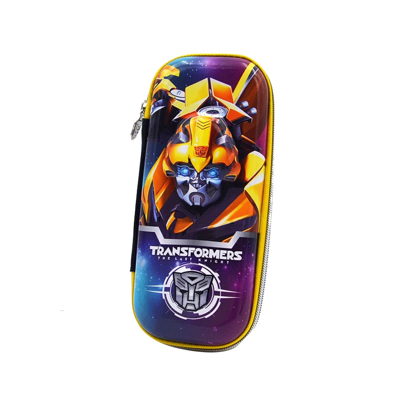 迪士尼(Disney)多功能笔盒 变形金刚2772大黄蜂黄男女童文具盒EVA大容量小学生铅笔盒3D立体压模笔袋 学习用品