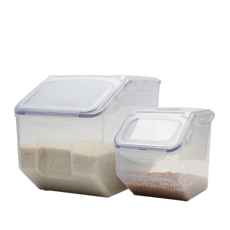 乐扣乐扣(lock&lock)米桶塑料保鲜盒套装12L+5L