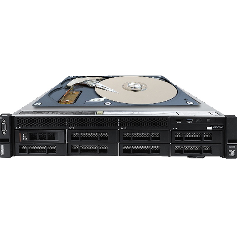 联想服务器主机 ThinkSystem SR5502U机架式 3106 1.7G *2 CPU4*32G 8*600G 含联想OEM SV2012 正版软件P
