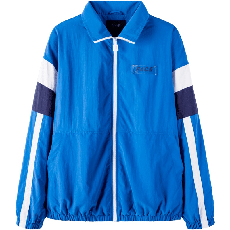 【满198减100预估价：54】森马夹克男青少年春秋时尚宽松撞色拼接外套男士潮流运动服青少年