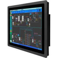 森克 19寸工业级工控触摸屏一体机 壁挂台式嵌入式电阻电容红外触控工业平板电脑显示器 支持PLC安卓系统