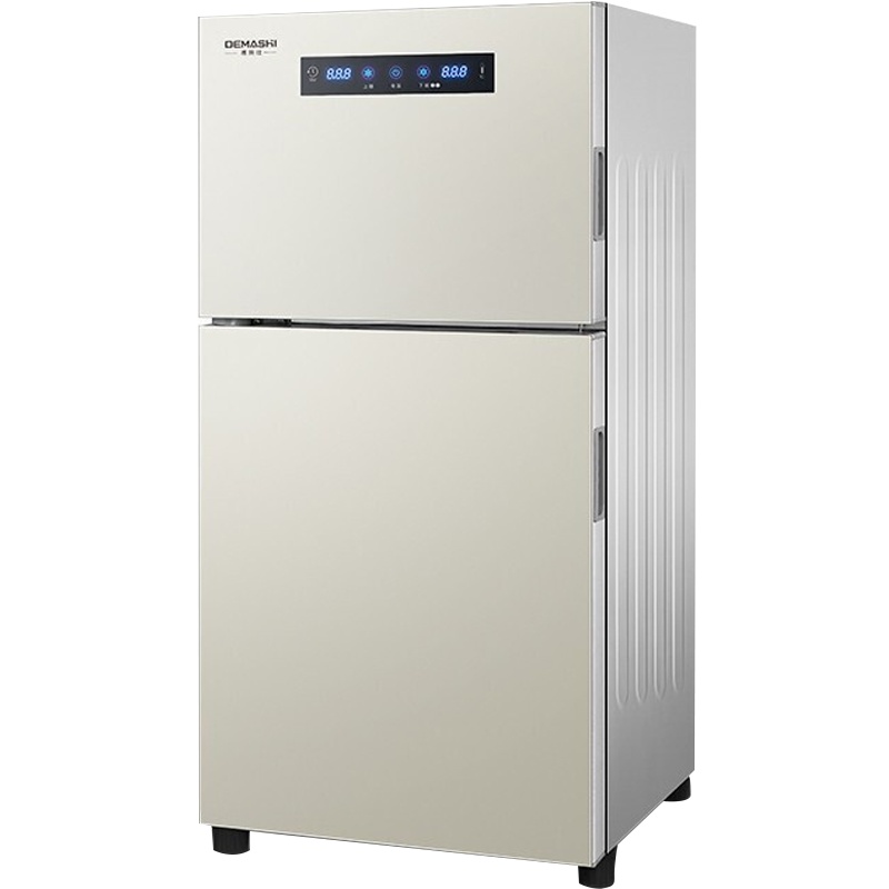 德玛仕ZTD108P-1茶杯消毒柜 光波消毒家用商用高温迷你茶具碗筷餐具办公室用 四层立式双门消毒碗柜