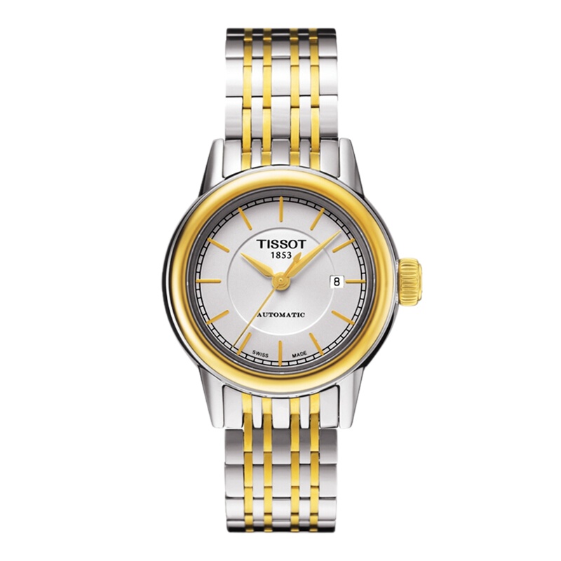 天梭(TISSOT) 瑞士手表 卡森系列机械情侣表女表 T085.207.22.011.00