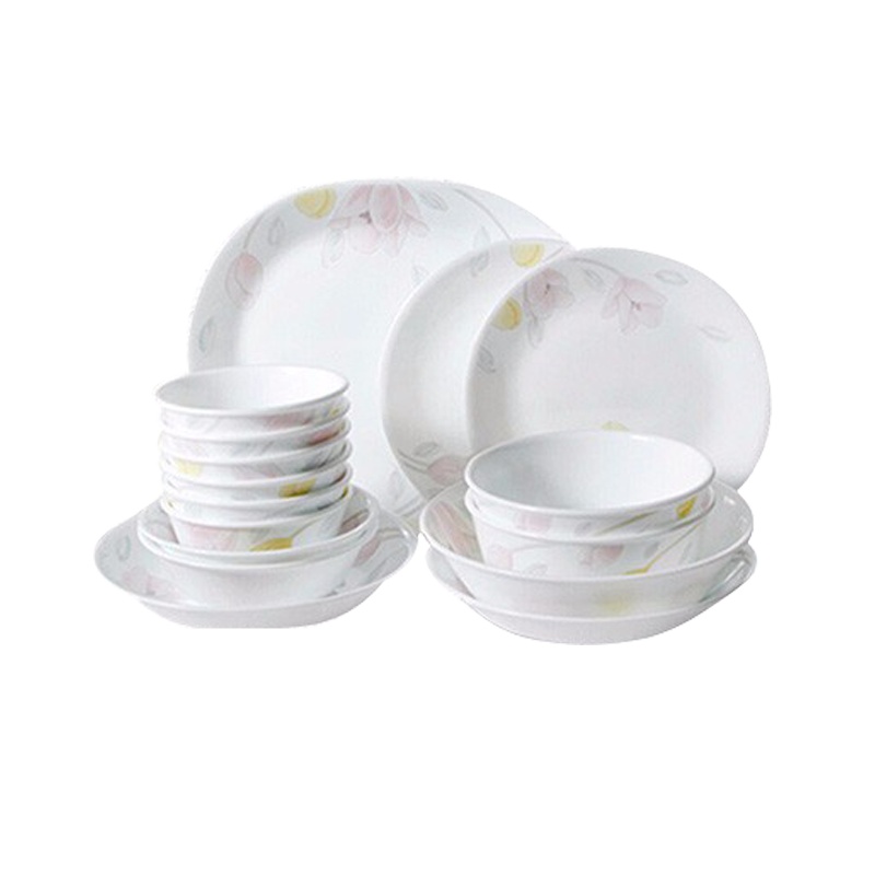 康宁餐具郁金香花色16件套组16B-EC-CS