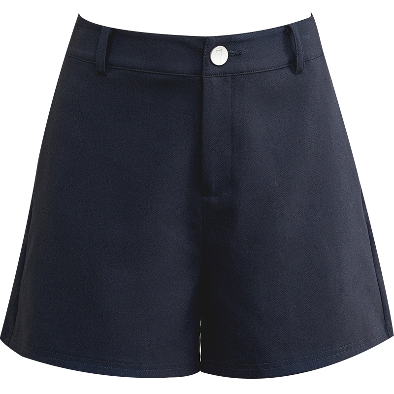 娅丽达女裤2019夏季新款高腰休闲短裤女A字阔腿韩版薄款热裤潮I2807