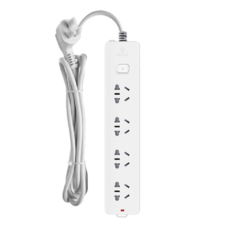 公牛 插座插线板 插排插板 电源接线板拖线板 4 位1.8米总控开关GN410