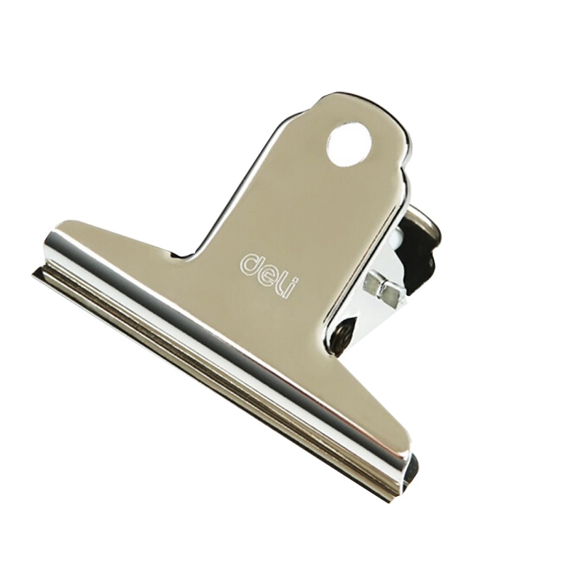 得力山形铁票夹3# 9533