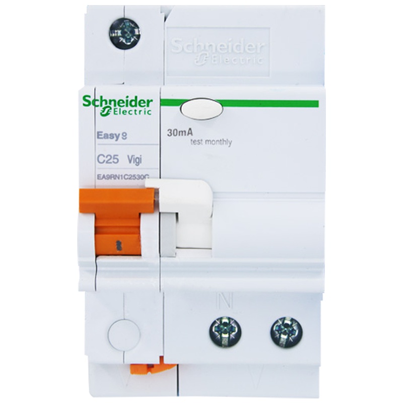 施耐德电气（Schneider Electric）漏电保护器 保护空开E9系列1P25A带漏保空气开关