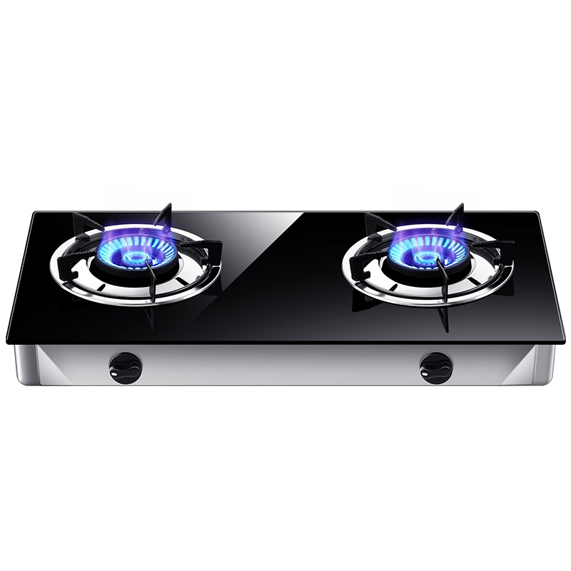 欢呼好太太煤气灶台式钢化玻璃燃气灶双灶灶具 JZT-Q家用台上台面灶台老式双眼灶打火灶 天然气灶