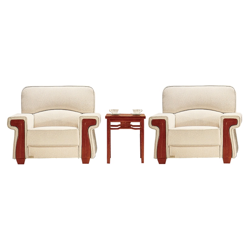 匡大 布艺沙发商务办公接待沙发组合1+1+茶几KD-E3027-1