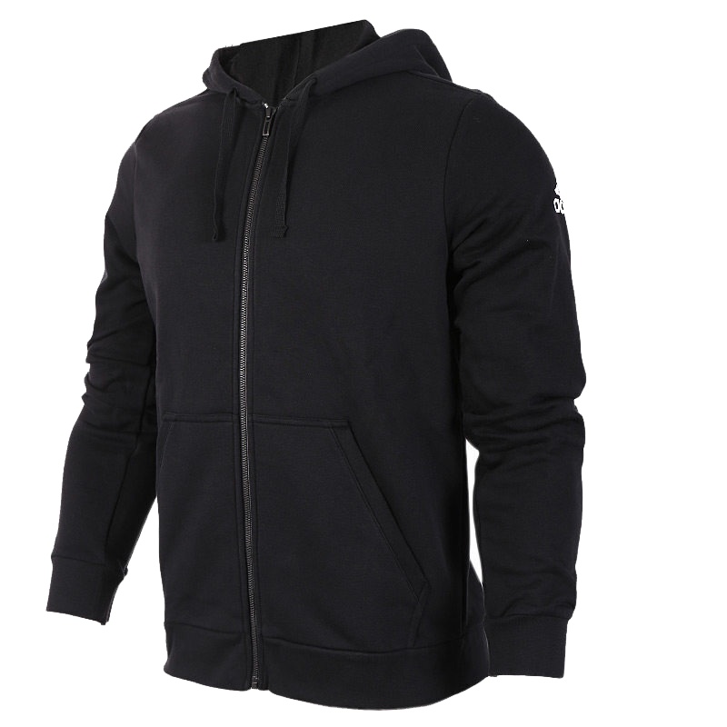 阿迪达斯（adidas）外套男运动服针织连帽透气夹克BK3717