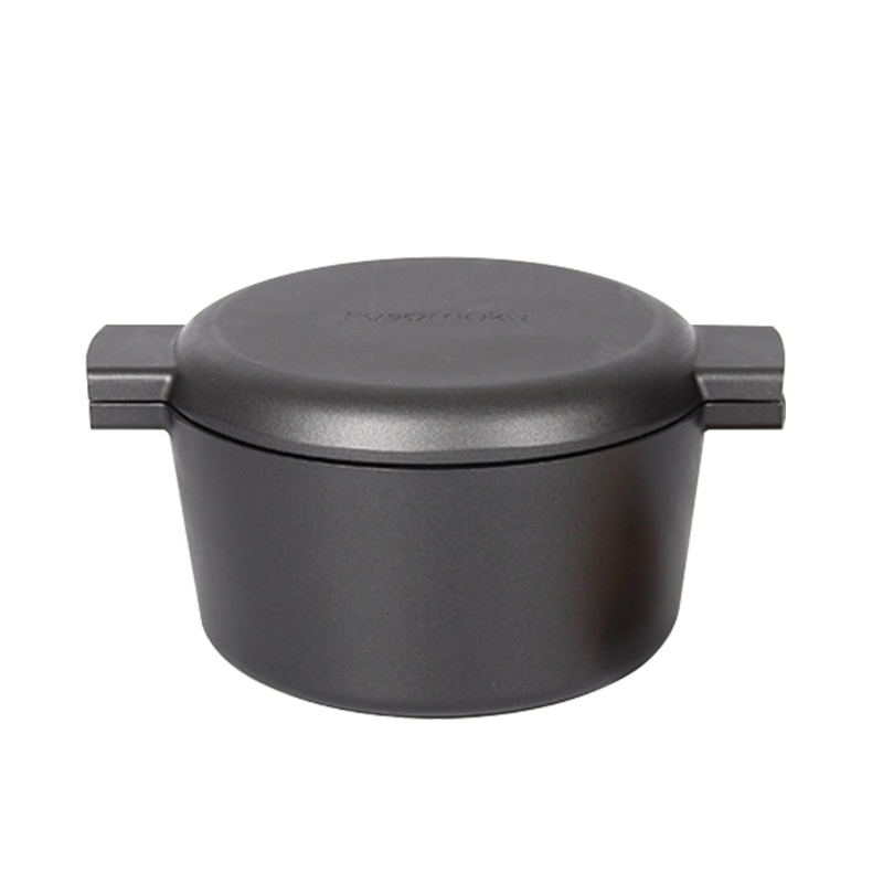 Amercook麦饭石汤锅20cm不粘锅 家用蒸锅煲汤锅炖汤锅铝合金平底锅火锅 燃气灶电磁炉通用锅具