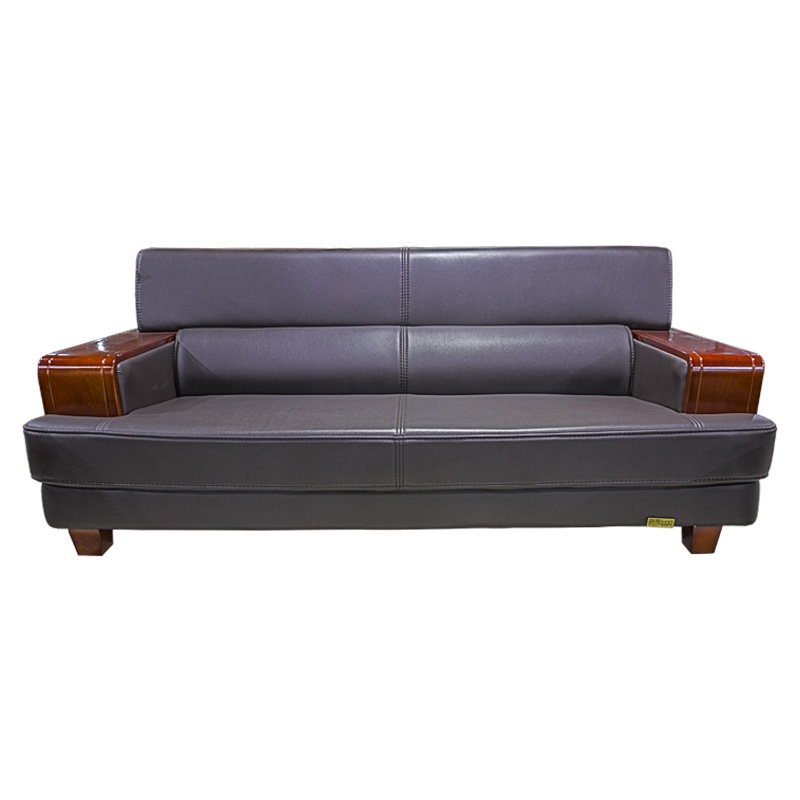 [硕辉]XP-E9116现代舒适 木质办公沙发 新中式商务接待皮艺沙发(3+1+1一套)