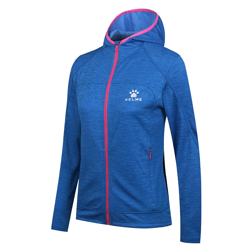 KELME卡尔美 运动针织外套女式新款吸湿上衣跑步健身瑜伽服