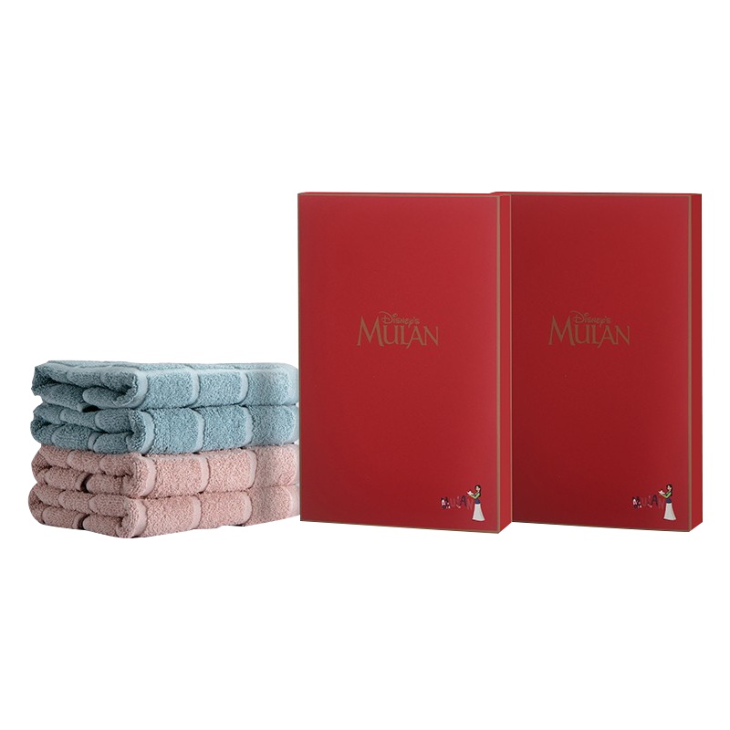 竹印象 毛巾 ZD-010017 迪士尼木兰开门红单条毛巾小套盒 33*34/35g 5盒/件(单位:件)