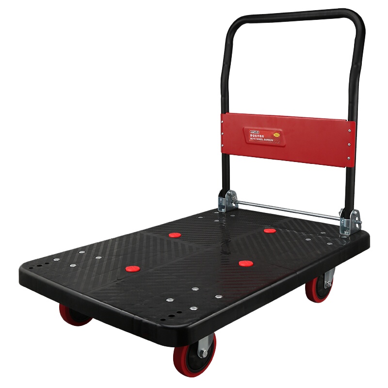 赛拓( SANTO) 轻音折叠手推车平板车物流搬运车小推车 商务60*90mm 承重600斤2181