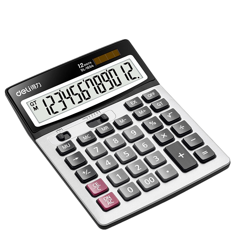得力(deli) 桌面型计算器 1654 银色