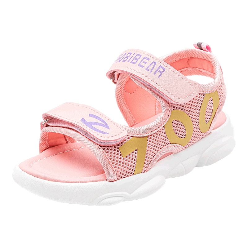 哈比熊凉鞋2019新款夏季宝宝软底男孩儿童小熊鞋子小童中大童女童鞋