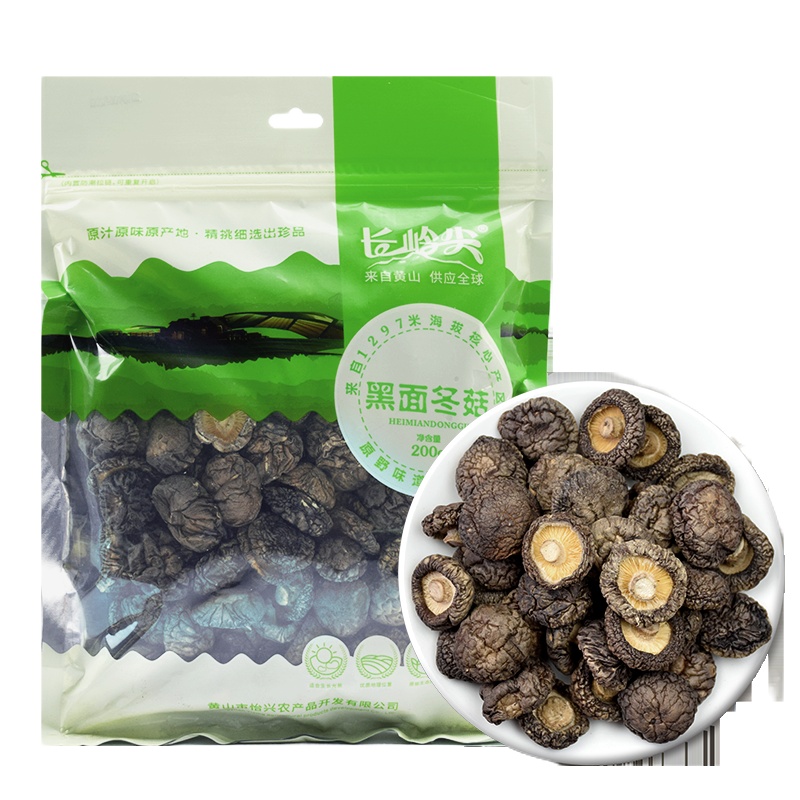 长岭尖 原野系列黑面冬菇200g
