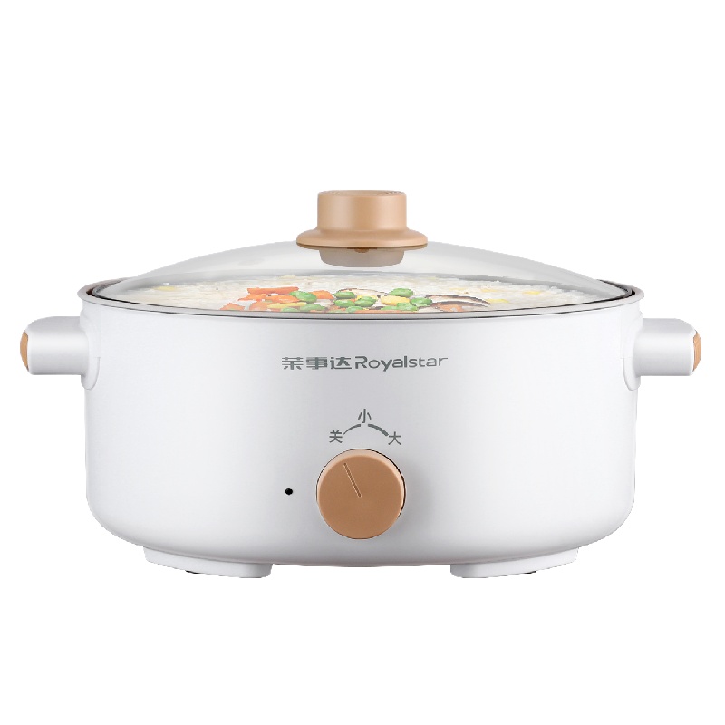 荣事达(Royalstar)电煮锅RHG09C家用电火锅 煎锅 电烤锅 电炒锅 不粘不易糊3.5升防干烧断电