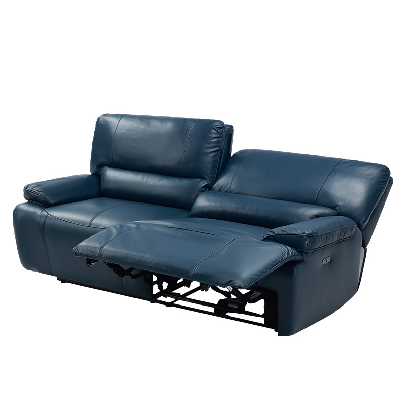 慕容真皮沙发头层牛皮多功能家庭影院沙发客厅小户型皮质USB充电