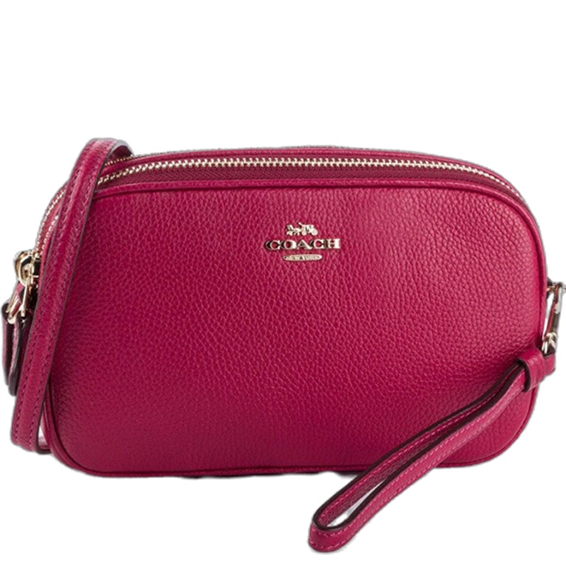 [直营]蔻驰(COACH) 抛光粒面皮革Sadie手袋女士单肩包斜挎包女包小方包