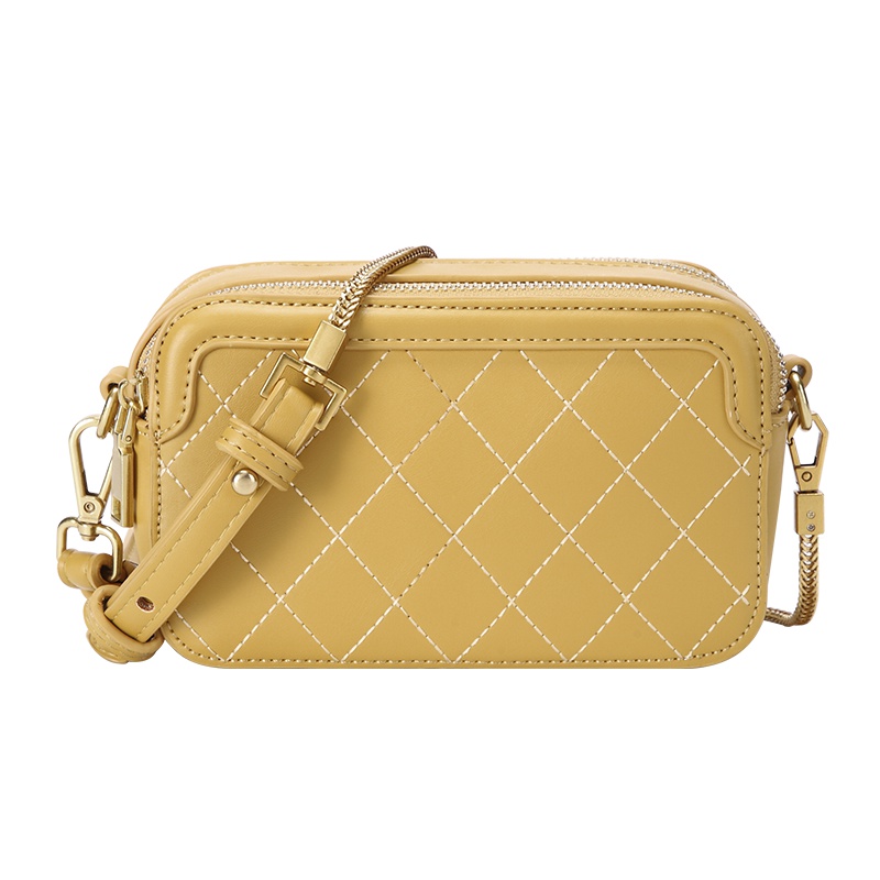 第九城（V.NINE） 小包包女包201新款9时尚百搭菱格单肩包女包潮小香风斜挎小包