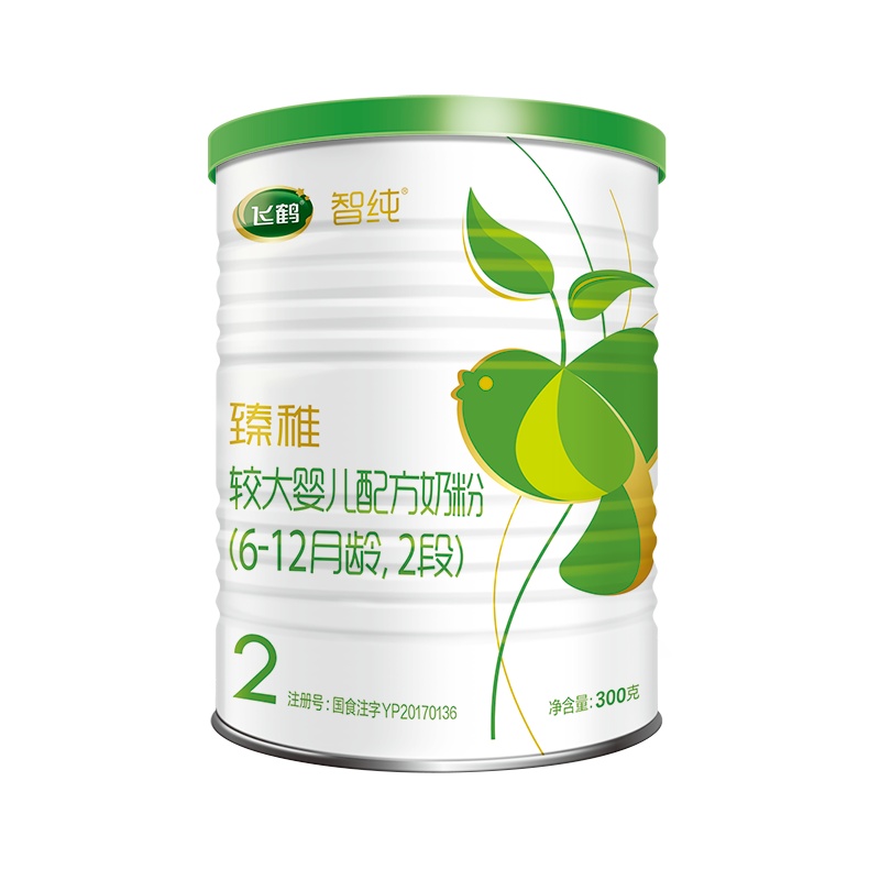 飞鹤臻稚有机较大婴儿配方奶粉 2段(6-12个月适用) 300克