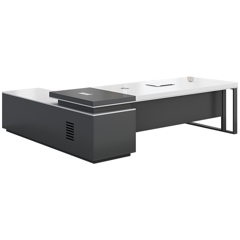 鑫金虎 办公桌经理桌总裁桌简约现代板式办公家具工作台老板桌