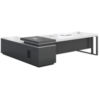 鑫金虎 办公桌经理桌总裁桌简约现代板式办公家具工作台老板桌