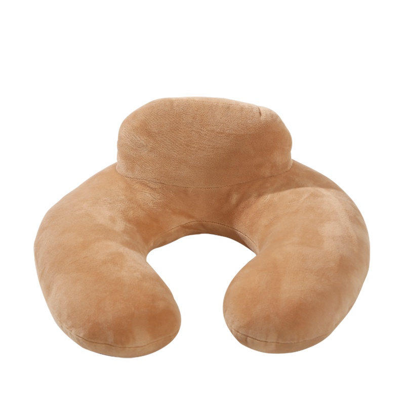 富安娜(FUANNA)家纺圣之花U型枕办公室单人午睡枕午休枕头成人旅行枕记忆棉枕芯