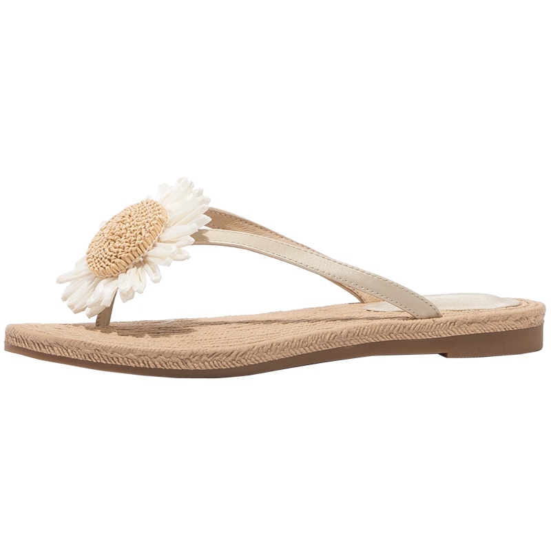 星期六(ST&SAT)旗下夏季一字拖甜美平跟外穿拖鞋女FB02110053