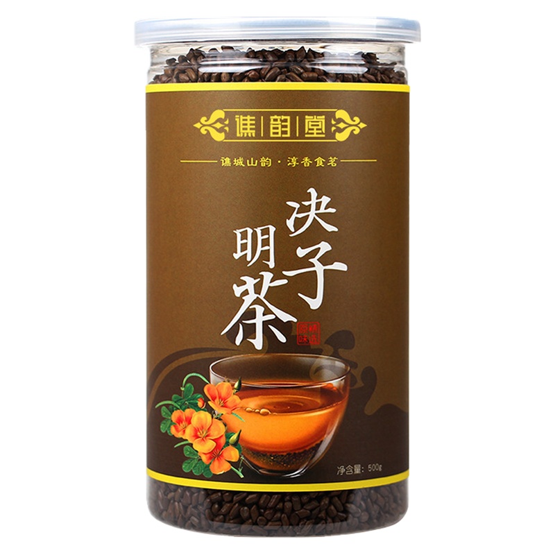 [买1送1]谯韵堂决明子茶宁夏炒决明子茶熟决明子代用茶500g罐装