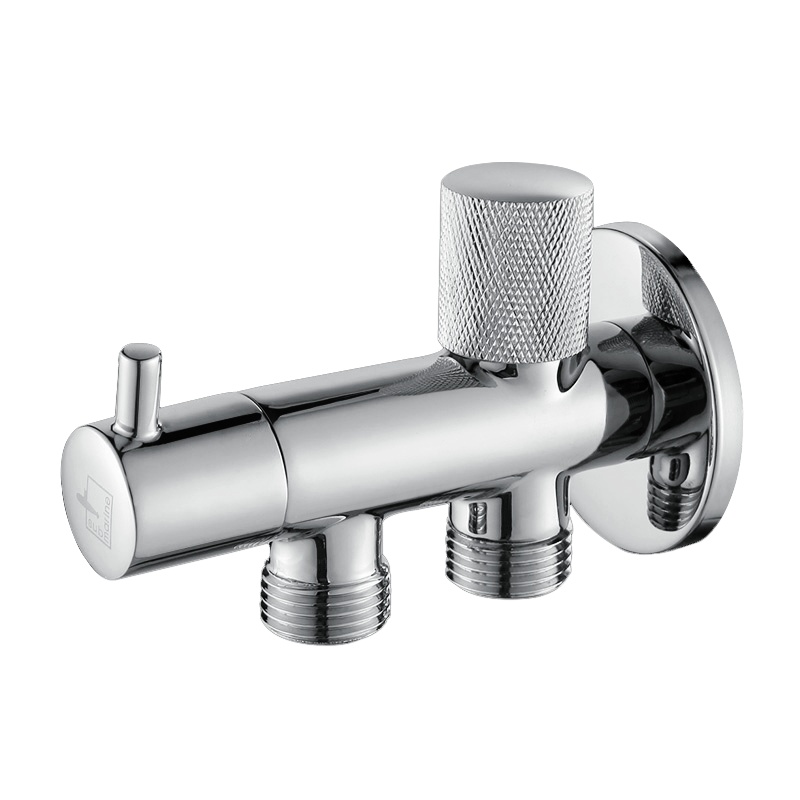 潜水艇马桶角阀带冲洗多功能洗衣机三角阀一进二出通全铜双出水